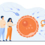 Erkek doğum kontrol hapı gerçek oluyor: Kadınların yükü hafifliyor mu? Tiny people planning baby flat vector illustration